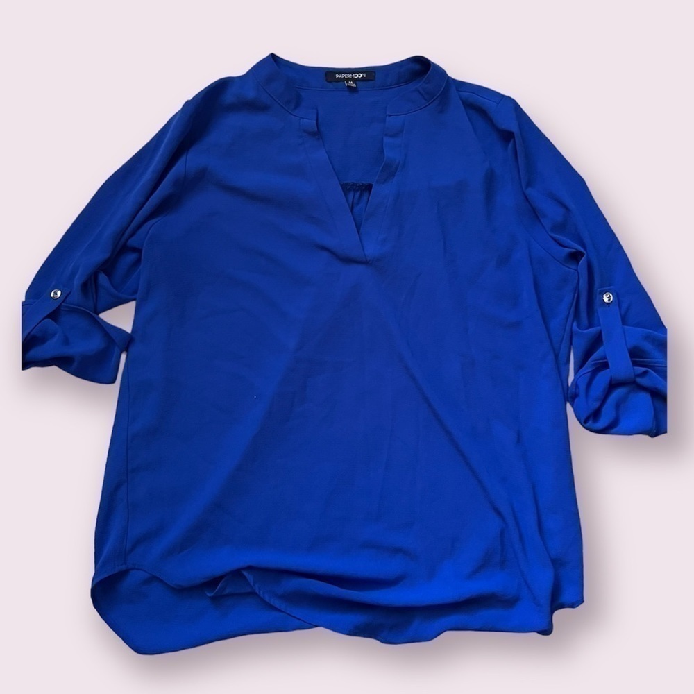 Papermoon royal blue blouse size M